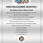 USED MAGAZINES WANTEDs